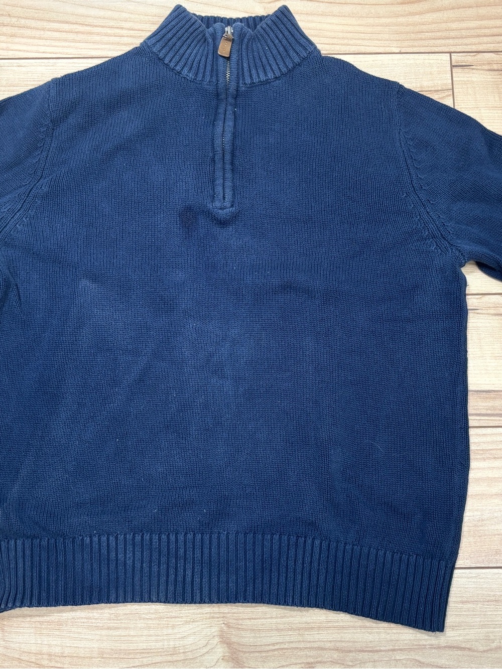 St. John's Bay Navy Half-Zip Knit Sweater